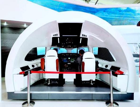 未來民機(jī)概念座艙展示